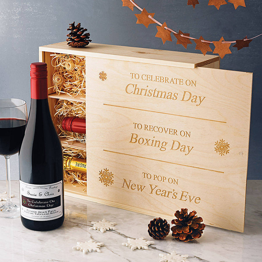champagne christmas gift